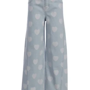 Stoere jeans voor kinderen met hartjes