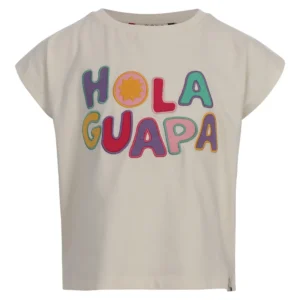 Hip Looxs T-shirt in wit met kleurrijke tekst